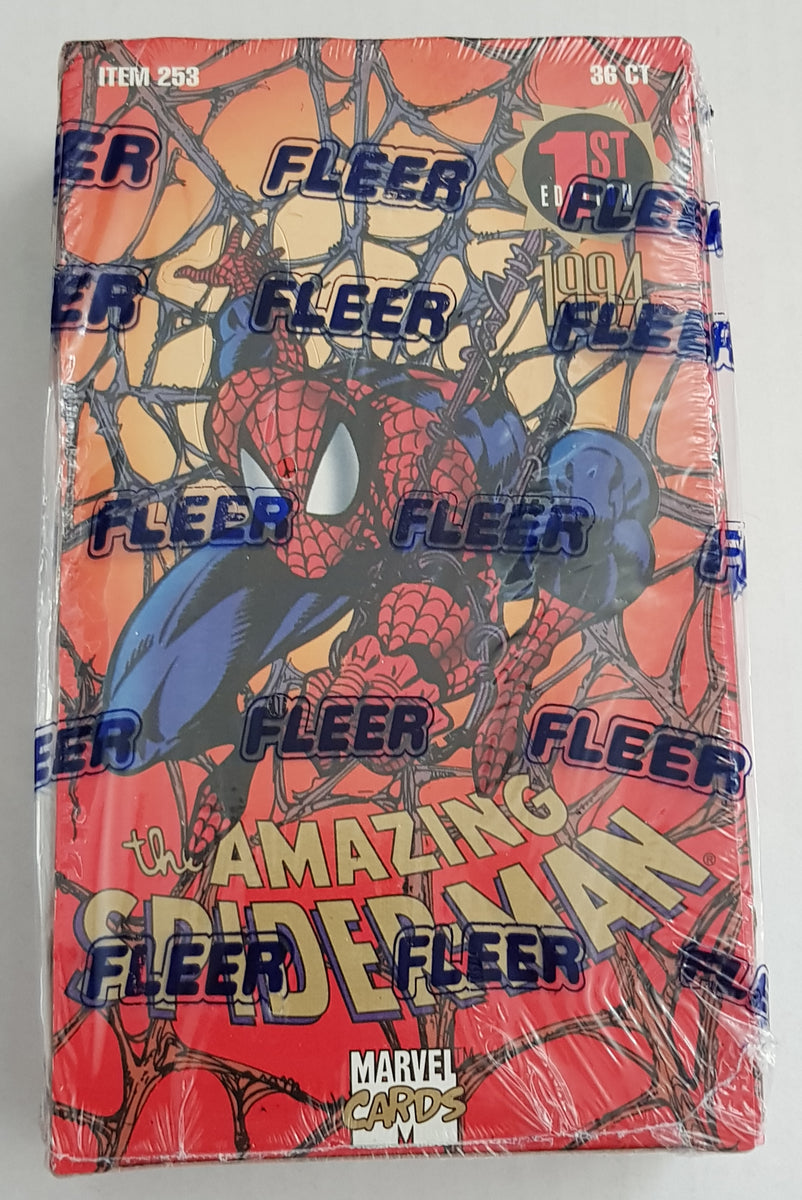 1994 Fleer Marvel The Amazing Spider-Man (1st Edition) Sealed Trading Card Box 1994 Fleer Marvel The Amazing Spider-Man (1st Edition) Sealed Trading Card Box