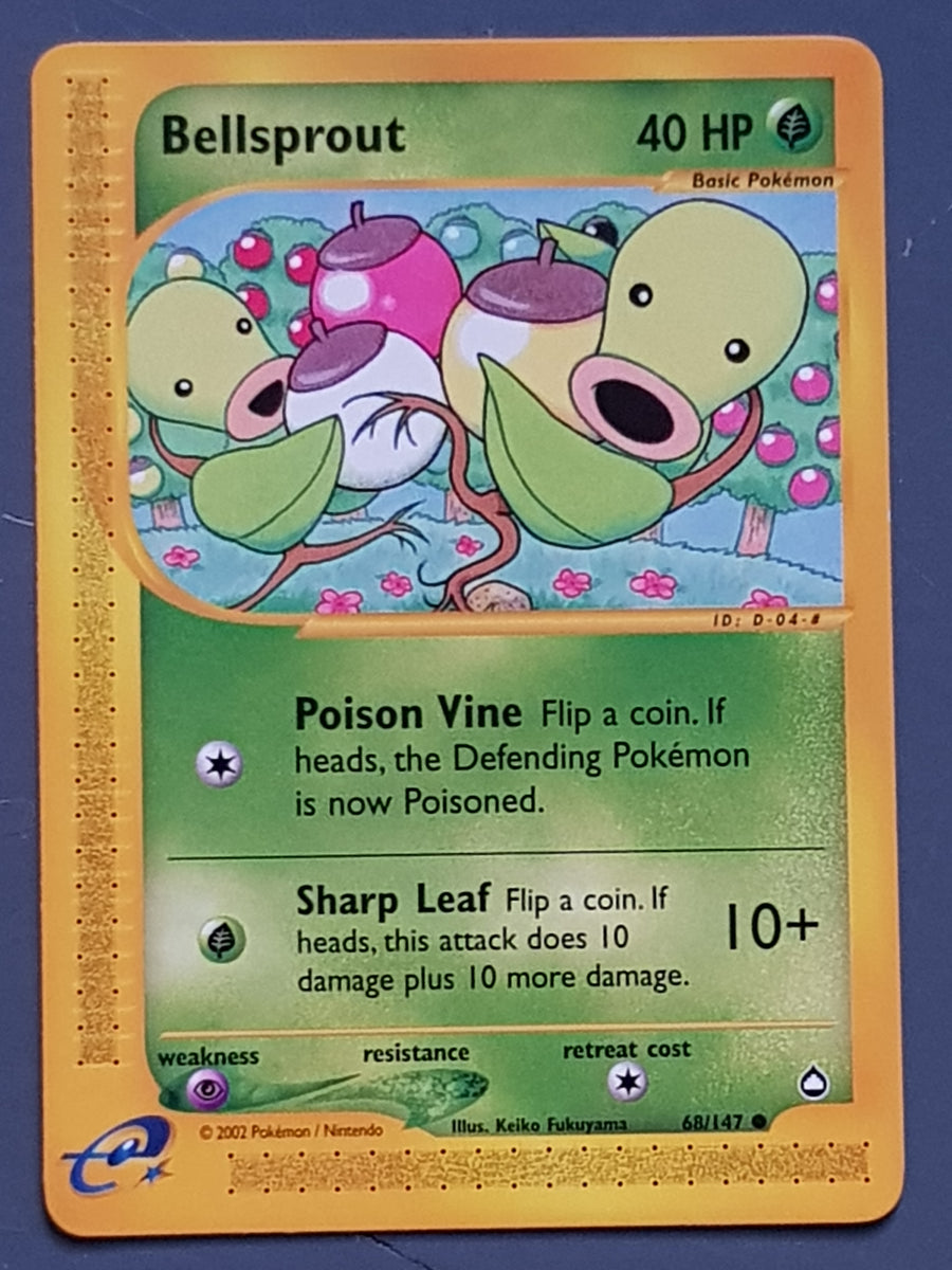 Pokemon Aquapolis Bellsprout #68/147 Trading Card – Rotterdam Comics