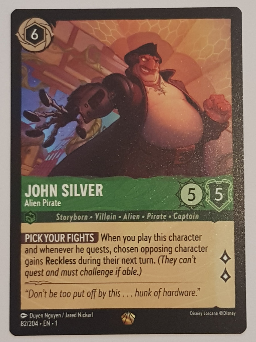 john silver lorcana card Disney the First Chapter Alien Pirate #82/204 Lege – Rotterdam Comics 176/204 Description Disney Lorcana John Silver Alien