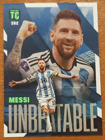 2022-23 Panini Top Class Lionel Messi Unbeatable #262 Trading Card