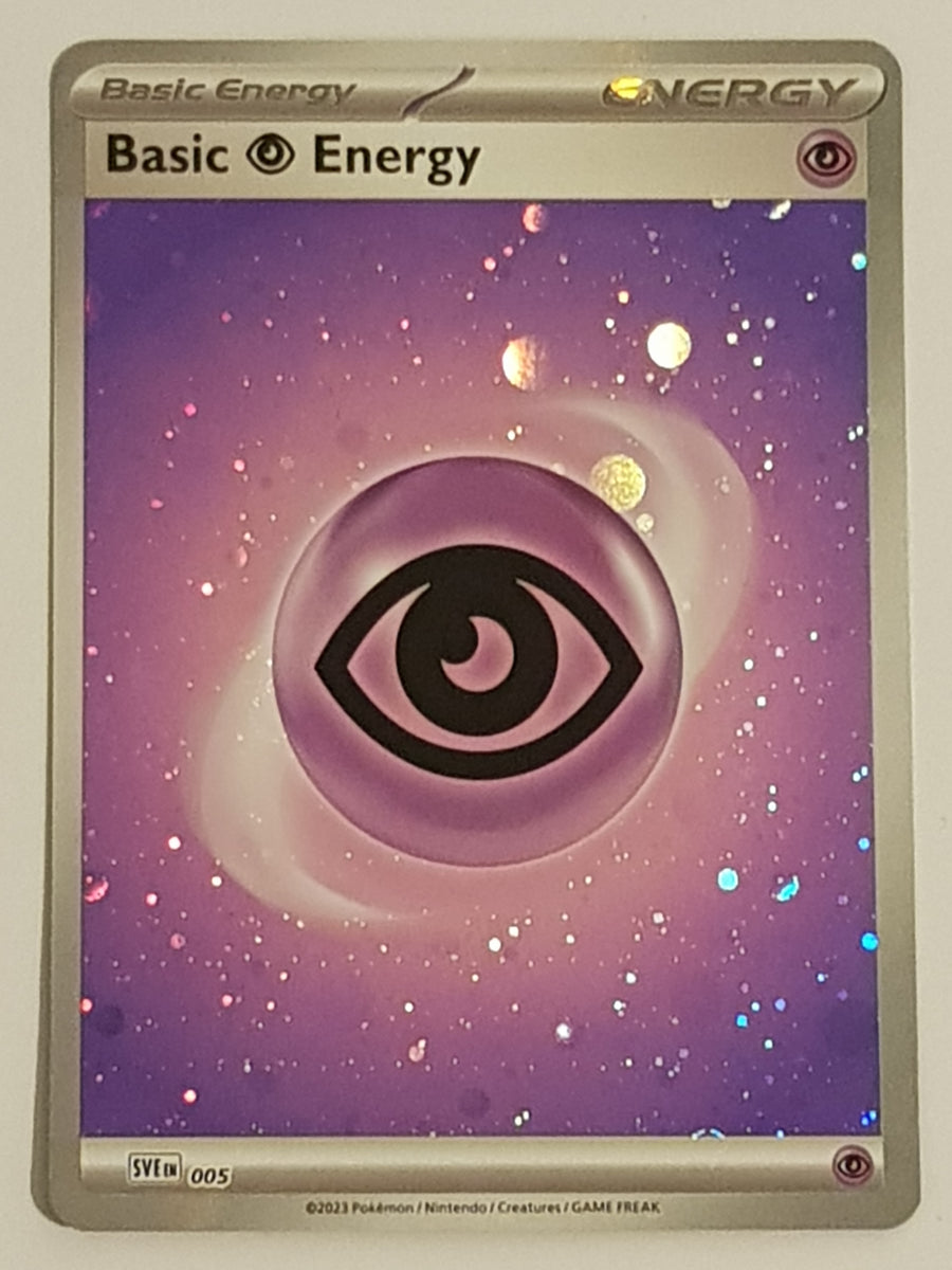 Pokemon Scarlet and Violet 151 Psychic Energy #005 Holo Trading Card –  Rotterdam Comics