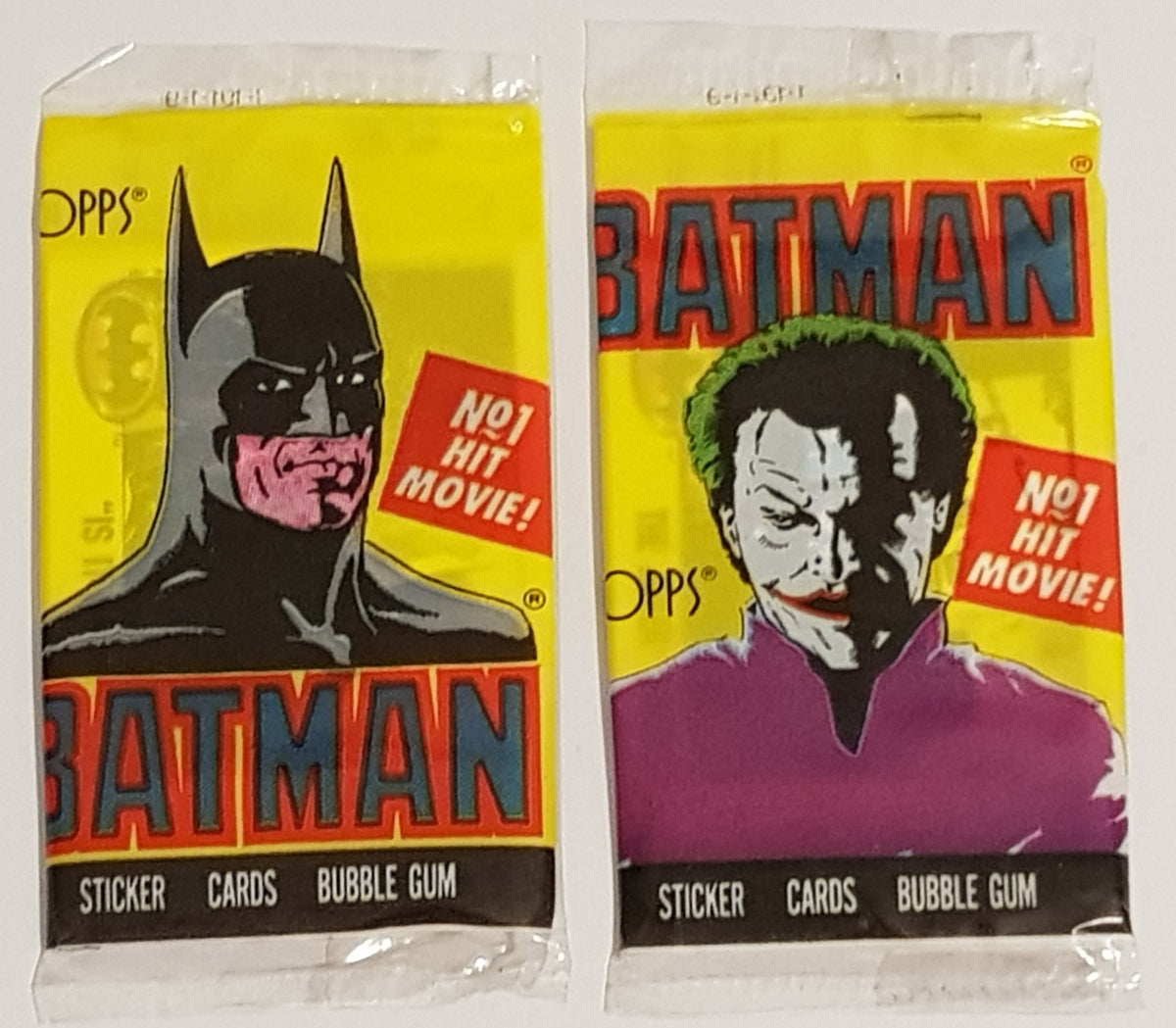 1点のみ　美品　激レア1989 Topps Batman パック 1) 1989 Topps Batman Series 1 Movie Trading Cards UK Sealed Pack