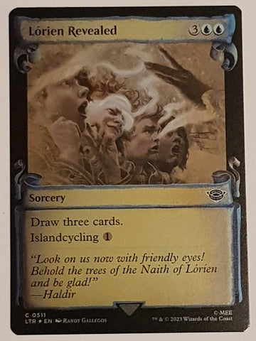 Magic the Gathering Lord of the Rings Holiday Special Edition Lorien Revealed LTR #511 Foil Trading Card
