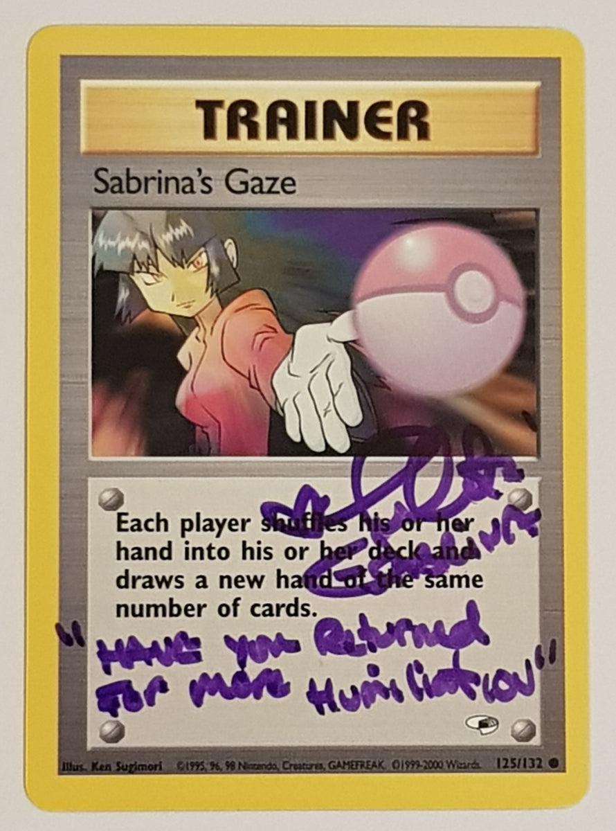 Sabrina's Gaze Pokemon Card Japanese Gym Heroes - Banned Trainer Vintage 1998 QC88 Near Mint Sabrina's Gaze Pokemon Card Japanese Gym Heroes - Banned Trainer Vintage 1998 QC88 Near Mint