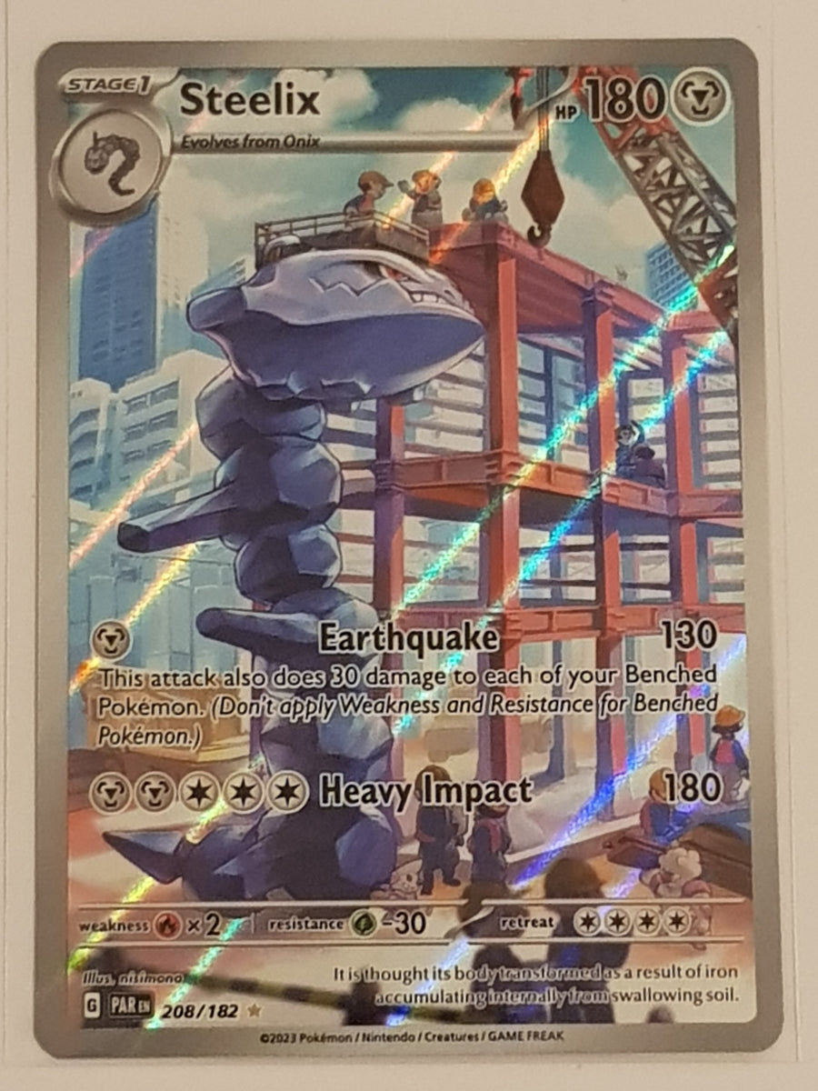 Pokemon Scarlet and Violet Paradox Rift Steelix #208/182 Illustration –  Rotterdam Comics