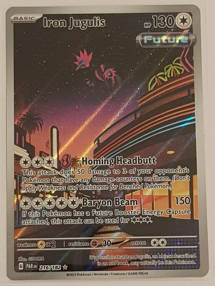 iron jugulis pokemon card value Scarlet and Violet Paradox Rift #216/182 Illustra – Rotterdam Comics Material:Planeswalker Party Magic the Gathering Final Fantasy Lx2 / F How To Spot A
