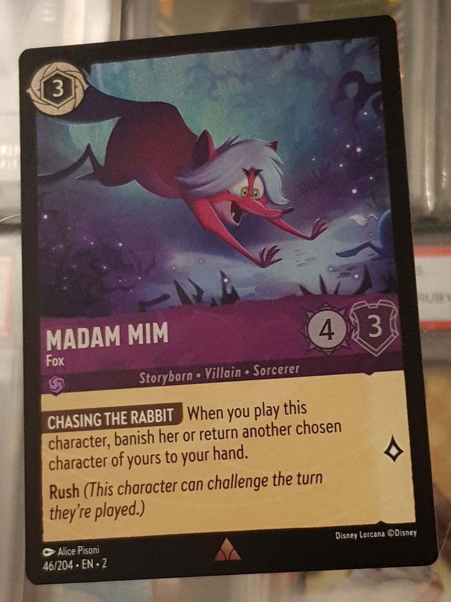 Disney Lorcana Rise of the Floodborn Madam Mim Fox #46/204 Rare Foil T –  Rotterdam Comics
