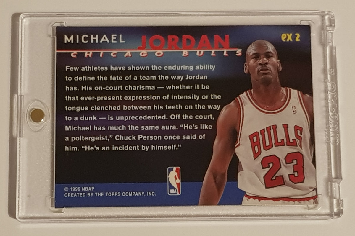 Michael Jordan Aura Dunk 1995-96 Topps Gallery Basketball The
