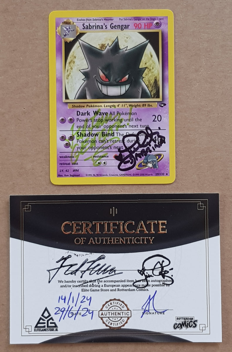 Pokemon Gym Challenge Sabrina's Gengar #29/132 Non-Holo Rare Trading C Rotterdam Comics Pokemon Gym Challenge Sabrina's Gengar #29/132 Non-Holo Rare Trading C Rotterdam Comics