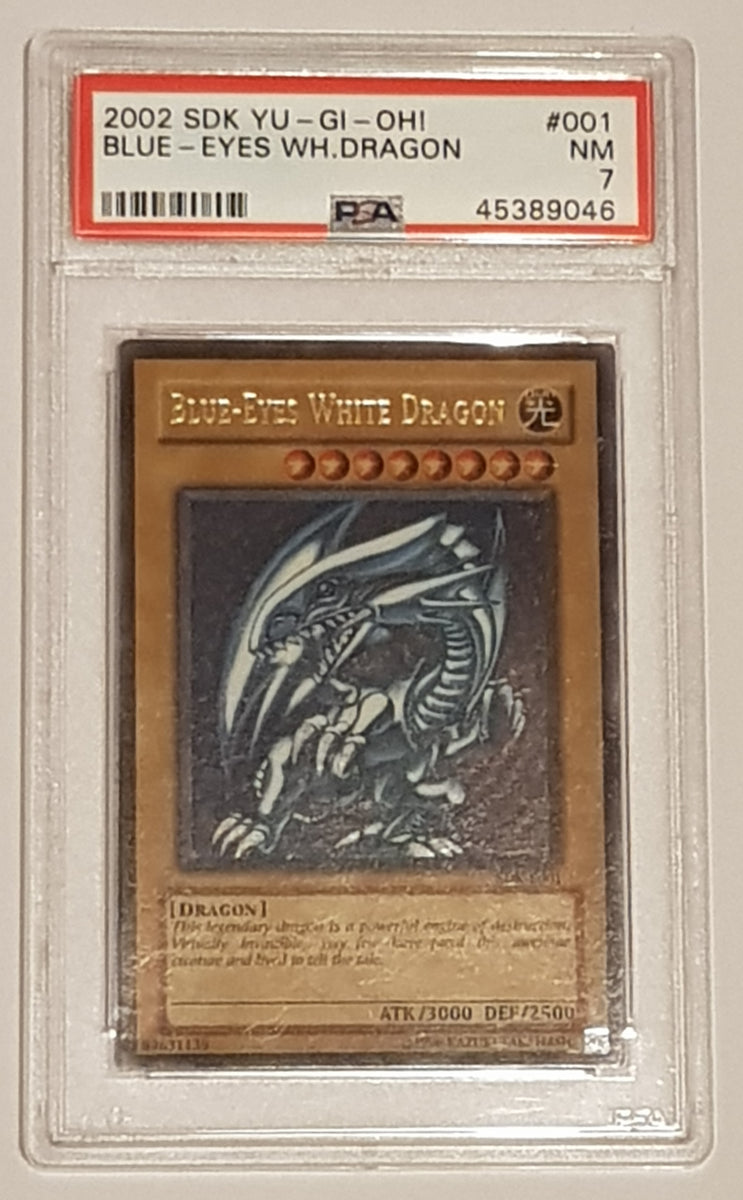 Yu-Gi-Oh! Kaiba Starter Deck Unlimited Blue-Eyes White Dragon #SDK-E001 PSA  7 Ultra Rare Holo Trading Card