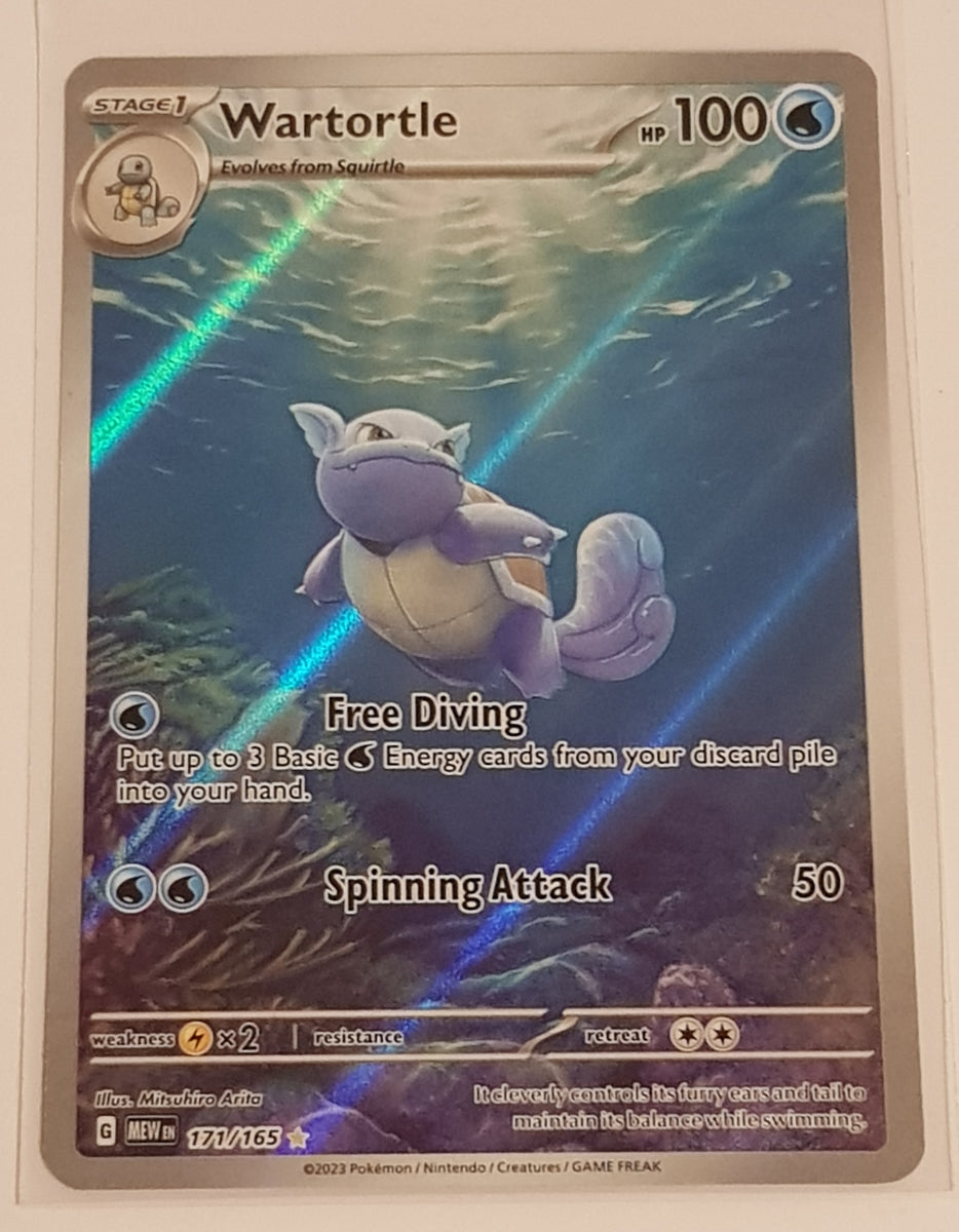 Pokemon Scarlet and Violet Mew 151 Wartortle #171/165 Illustration Rar Rotterdam Comics Pokemon Scarlet and Violet Mew 151 Wartortle #171/165 Illustration Rar Rotterdam Comics