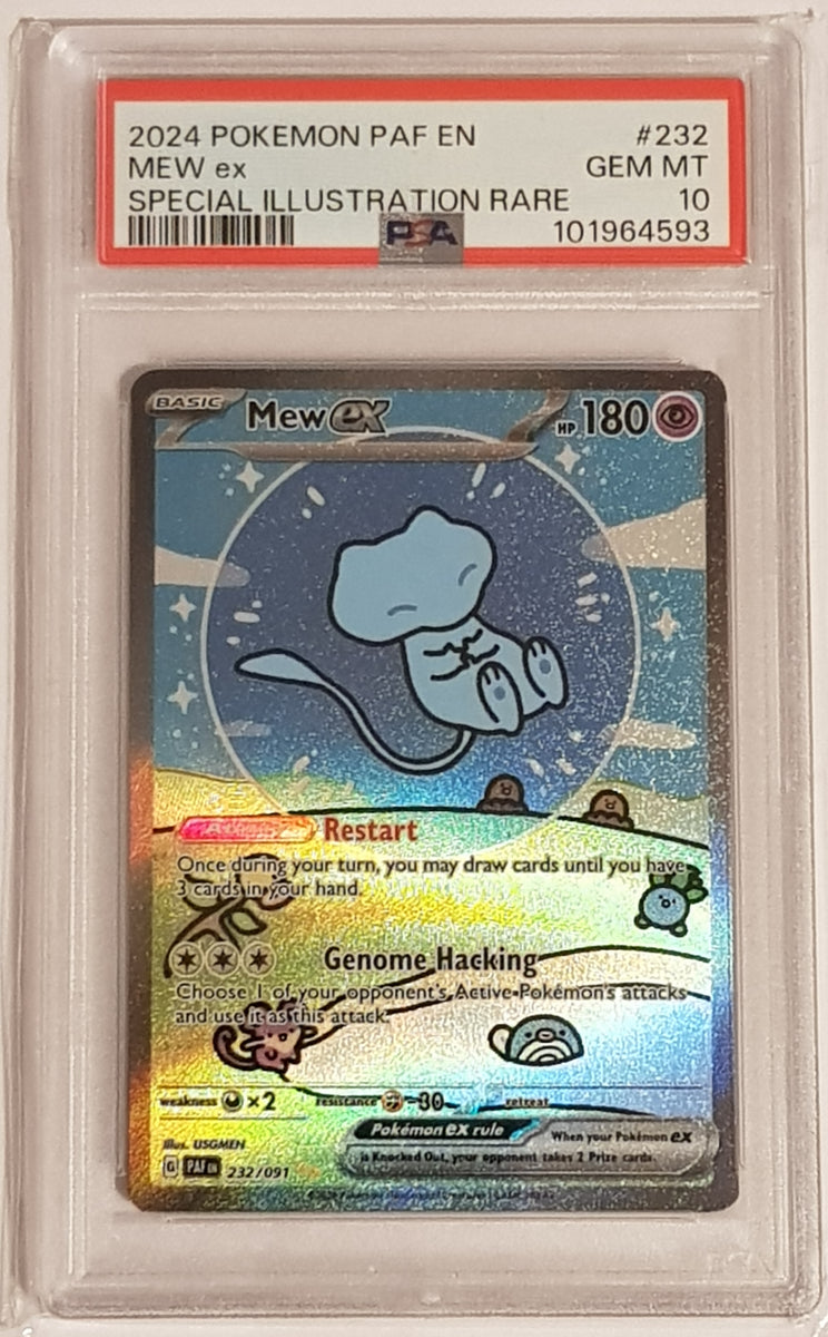 Pokemon Scarlet and Violet Paldean Fates Mew Ex #232/091 PSA 10