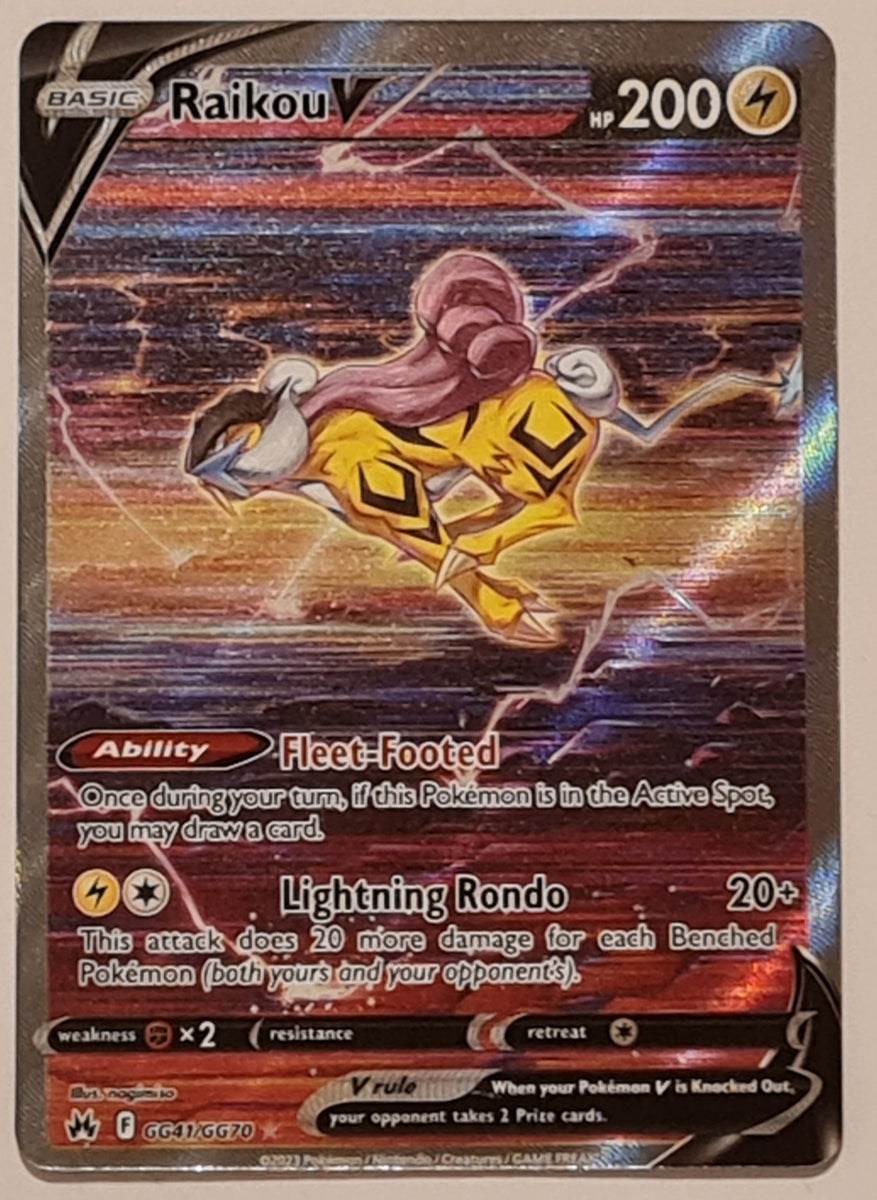 Pokemon Sword and Shield Crown Zenith Raikou V #GG41/GG70 Galarian Gal –  Rotterdam Comics
