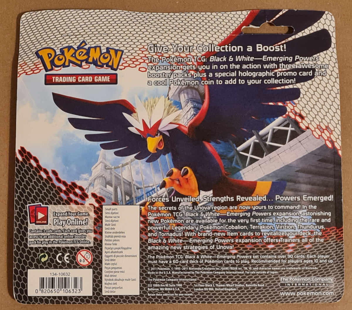 Pokemon Black and White Emerging Powers Sealed (3) Booster Blister Pac –  Rotterdam Comics