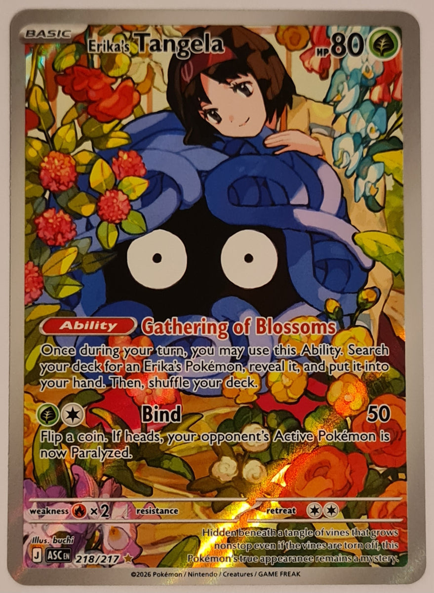 Pokemon Mega Evolution Ascended Heroes Erika's Tangela #218/217