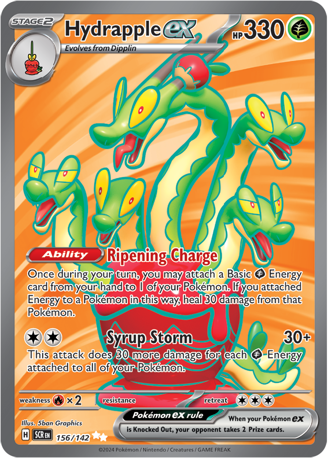 Pokemon Scarlet and Violet Stellar Crown Hydrapple Ex #156/142 Ultra R –  Rotterdam Comics