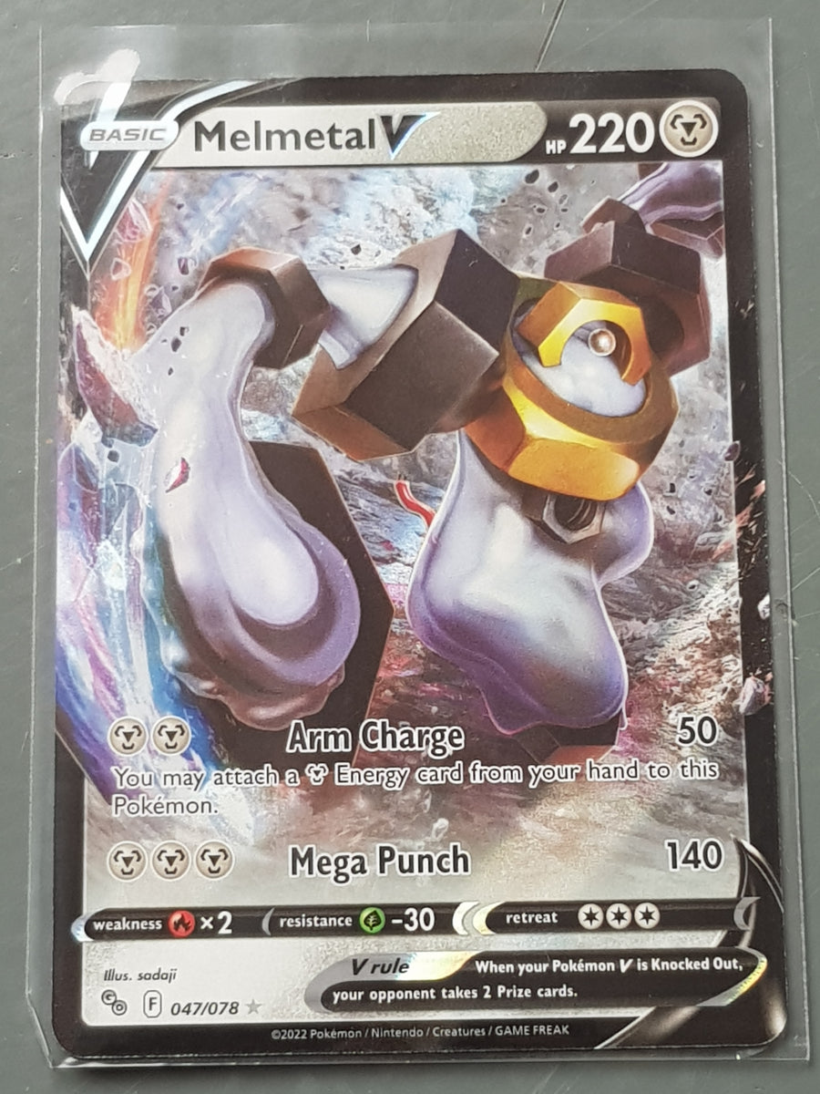 Pokemon Go Melmetal V #47/78 Foil Trading Card Rotterdam Comics Pokemon Go Melmetal V #47/78 Foil Trading Card Rotterdam Comics