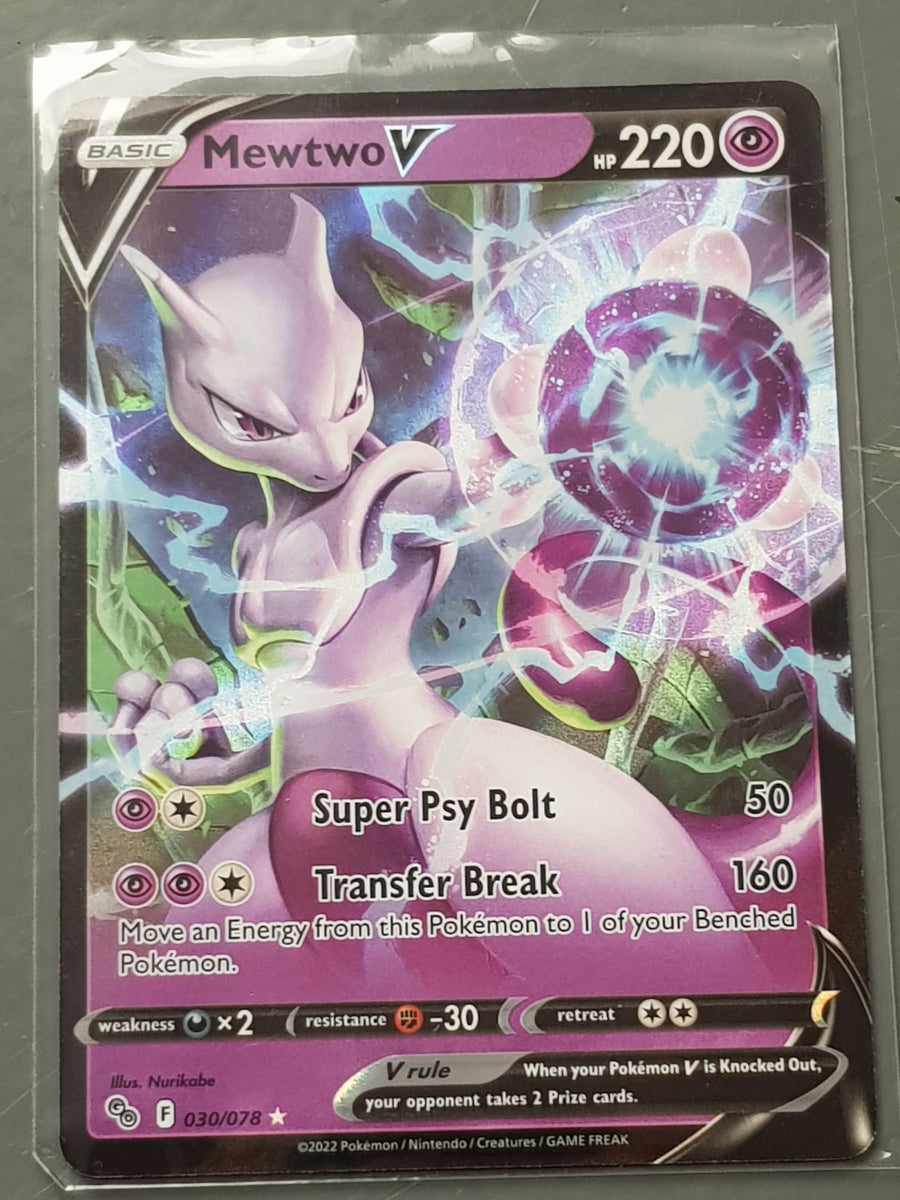 Pokemon Go Mewtwo V #30/78 Holo Trading Card – Rotterdam Comics