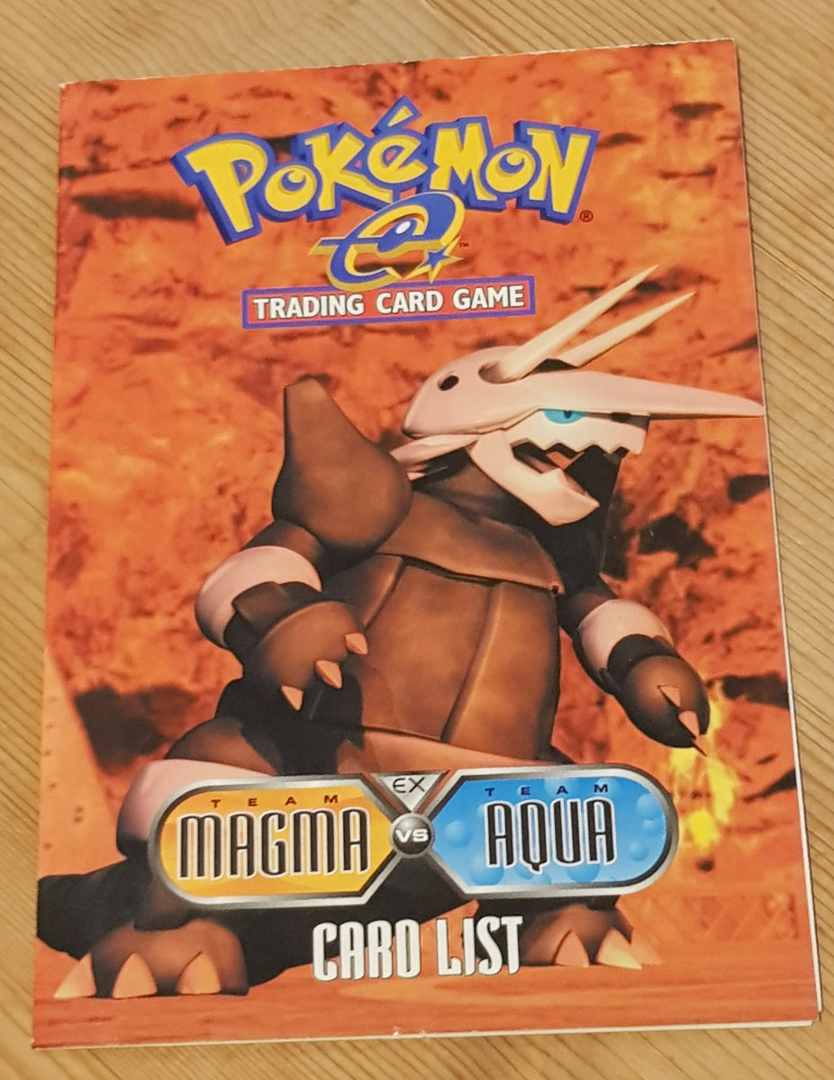 Pokemon EX Team Magma vs Team Aqua Card List – Rotterdam Comics