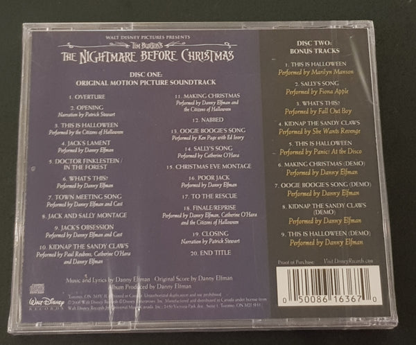 Tim Burton's The Nightmare Before Christmas Original Soundtrack 2-CD Special Edition