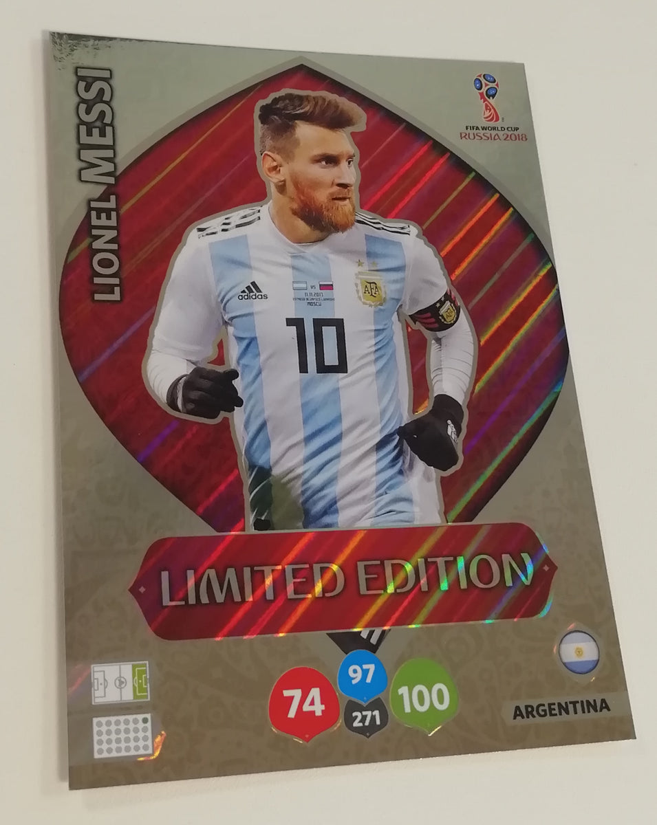 Panini Adrenalyn World Cup Russia 2018 Lionel Messi Limited Edition XXL  Trading Card
