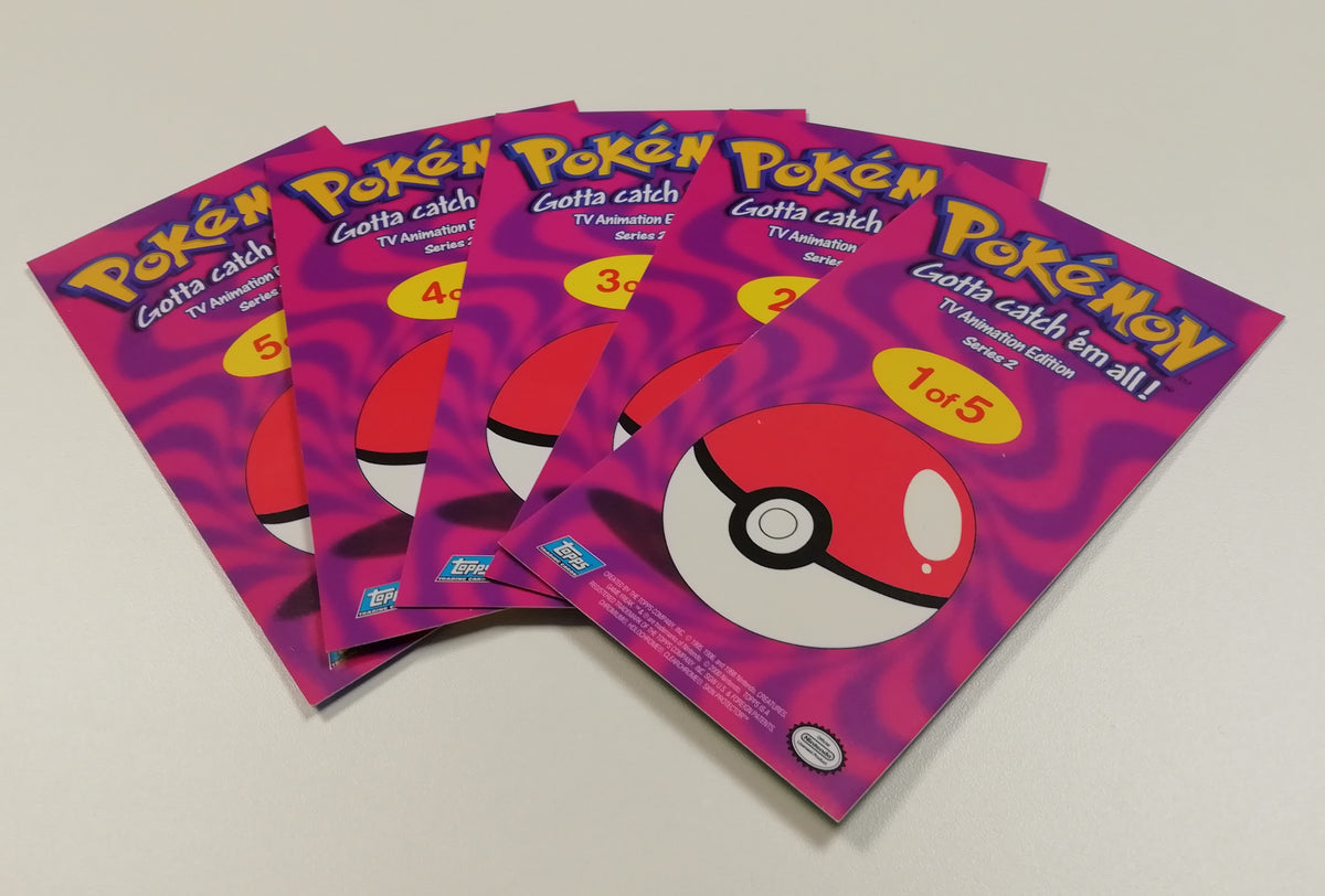 Pokemon Series 2 Topps Chrome Jumbo 5-Card Set NM/MT – Rotterdam