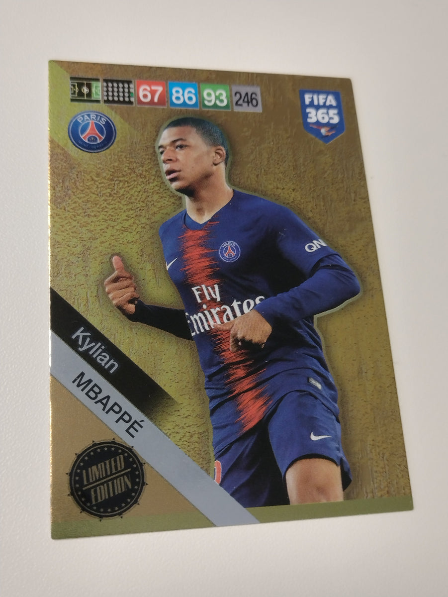 2019 Panini Adrenalyn FIFA 365 Kylian Mbappe Limited Edition Trading C –  Rotterdam Comics