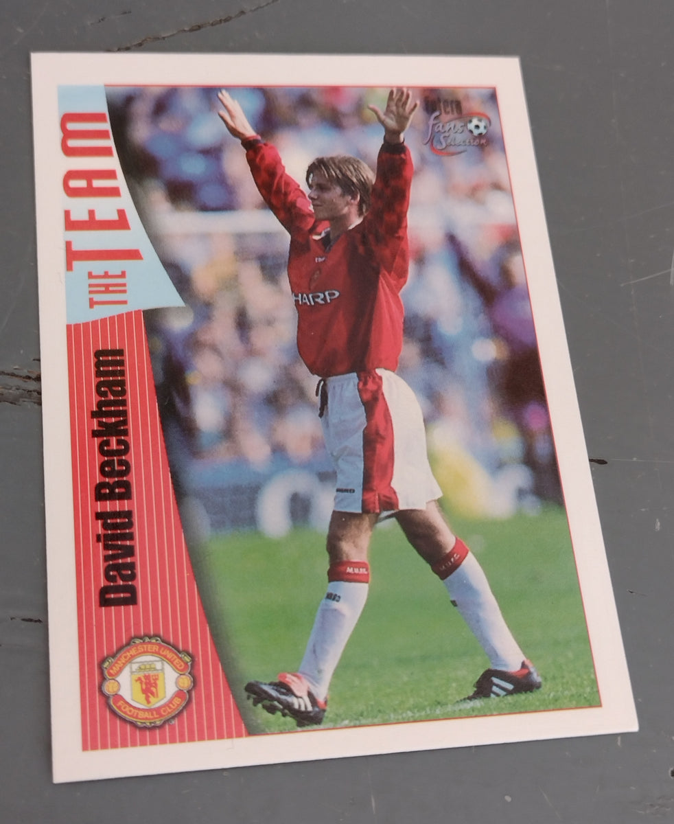 1997 Futera Fans Selection Manchester United David Beckham #18 Rookie Card