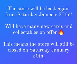 Store back open again January 27th!!