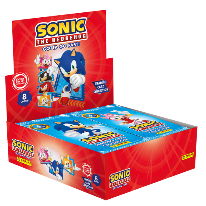 2024 Panini Sonic the Hedgehog Gotta Go Fast! Trading Card Collection Sealed Box (18 Packs)