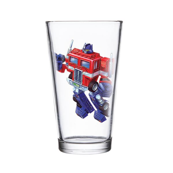 Transformers Super7 Optimus Prime Collectible Pint Glass