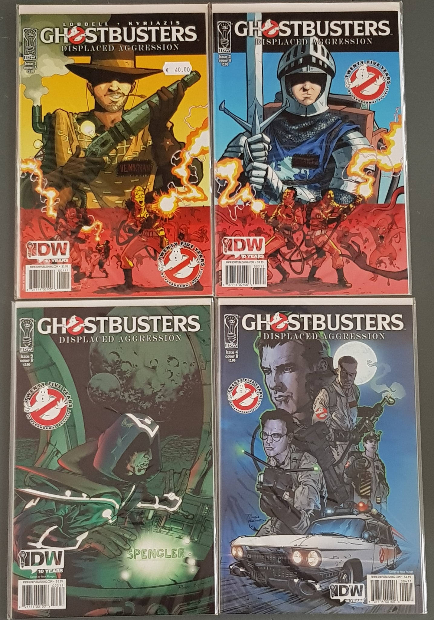 Ghostbusters Displaced Aggression #1-4 NM-/NM Complete Set