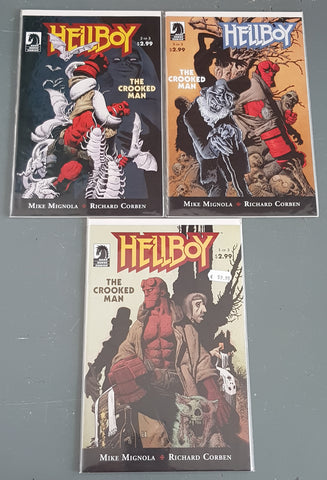 Hellboy Crooked Man #1-3 NM-/NM Complete Set
