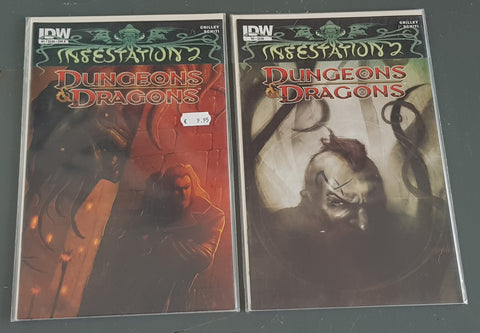 Infestation 2 Dungeons and Dragons #1-2 NM-/NM Complete Set