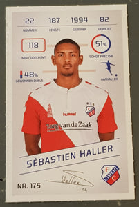2015-16 Eredivisie Sebastian Haller #175 Rookie Sticker (Plus)