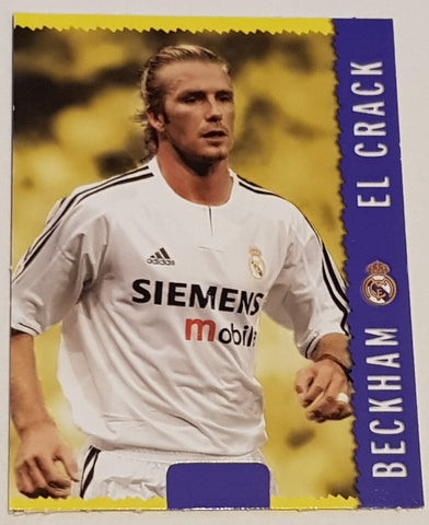 2005 Las Fichas de La Liga Mundicromo David Beckham #569 Pop-Up Trading Card