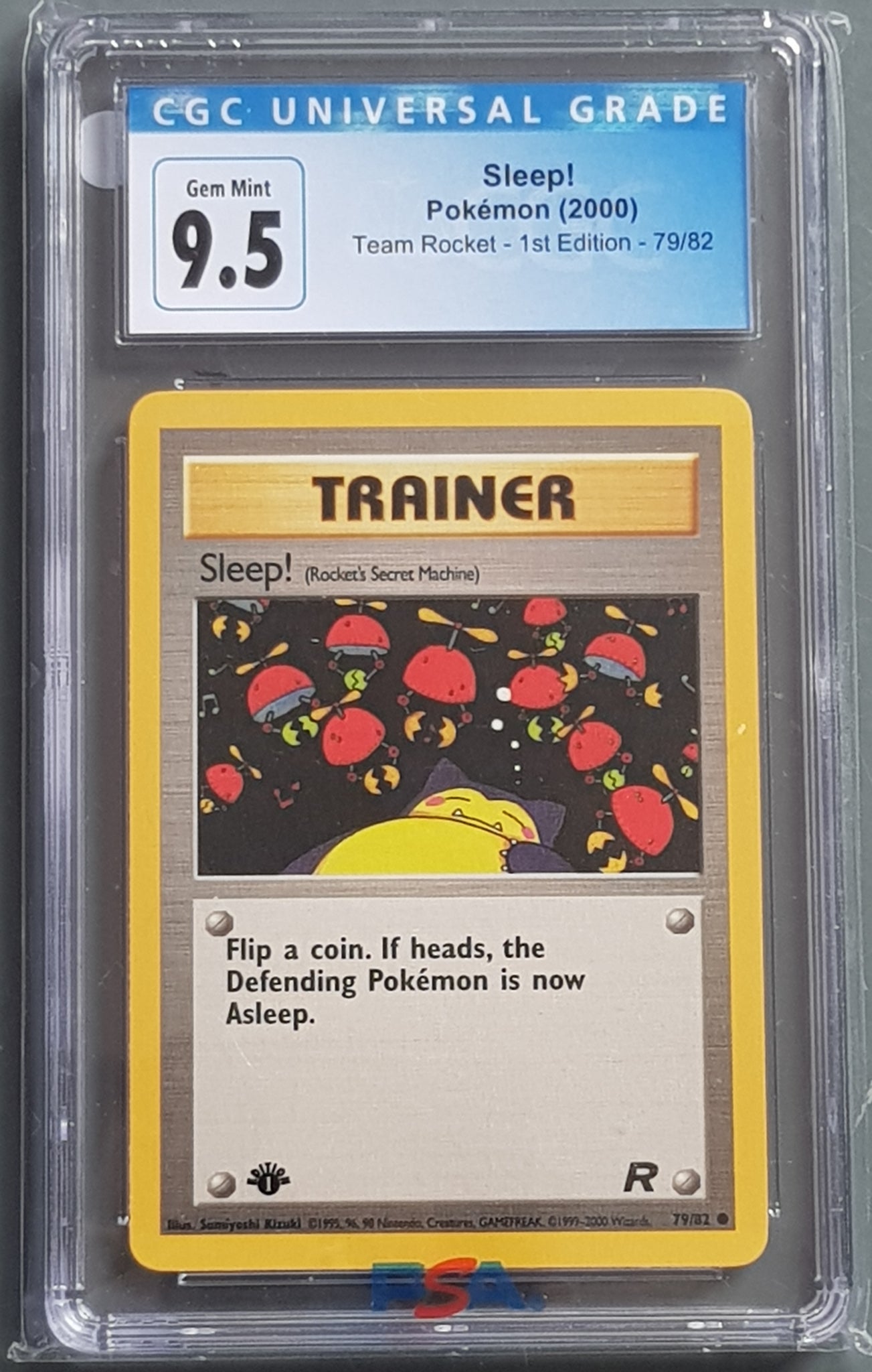 Pokemon Team Rocket Sleep! (1st Edition) #79/82 CGC 9.5 Trading Card
