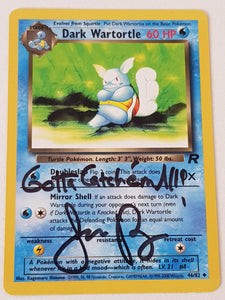 Pokemon Team Rocket Dark Wartortle #46/82 Trading Card (Signed by Jaso – Rotterdam Comics