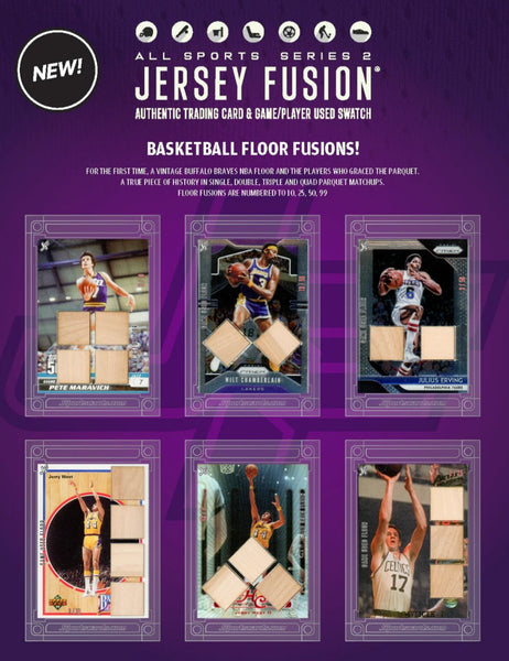 All Sports Series 2 Jersey Fusion Sealed Trading Card Box