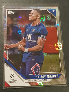 2021-22 Topps Champions League Kylian Mbappe #200 Starball Foil Parallel Trading Card