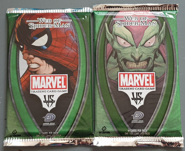 Marvel VS System TCG Web of Spider-Man (1) 1st Edition Booster Pack