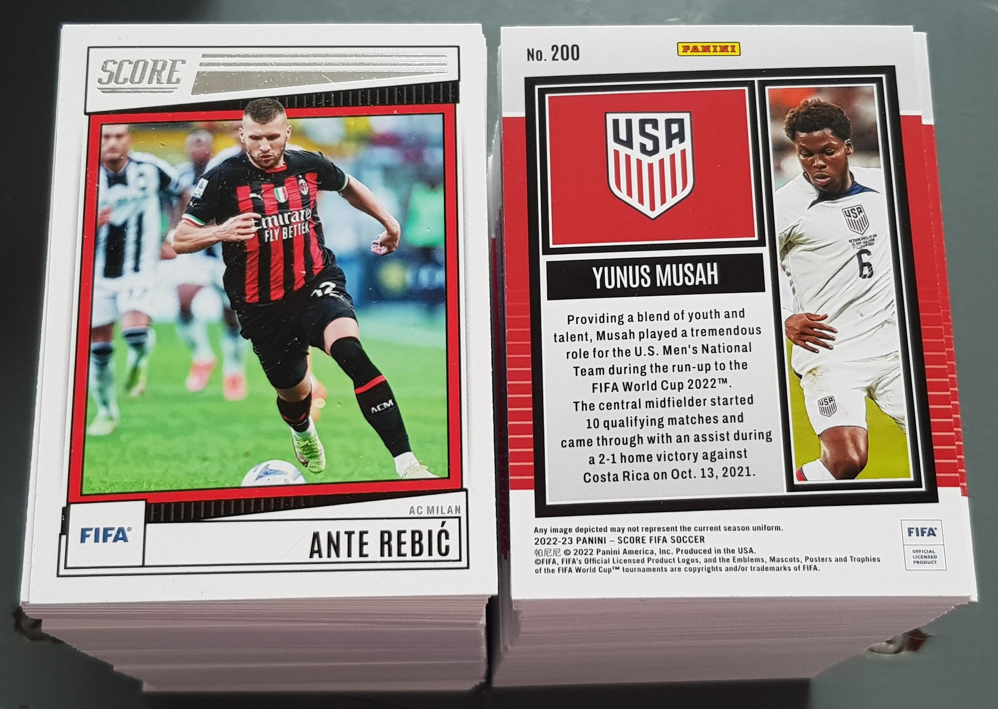 2022-23 Panini Score FIFA Trading Card Base Set