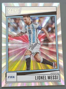 2022-23 Panini Score FIFA Lionel Messi #15 Silver Laser Parallel Trading Card