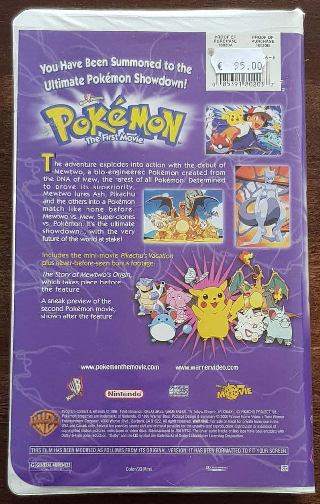 Pokemon the First Movie - Original NTSC (US Release w/ Mewtwo Promo Ca Rotterdam Comics Pokemon the First Movie - Original NTSC (US Release w/ Mewtwo Promo Ca Rotterdam Comics