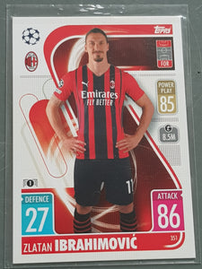 2021-22 Topps Match Attax UEFA Champions League Zlatan Ibrahimovic #351 Base Trading Card