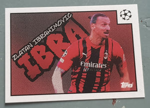 2021-22 Topps Merlin Heritage 97 UEFA Champions League Zlatan Ibrahimovic #118 Trading Card