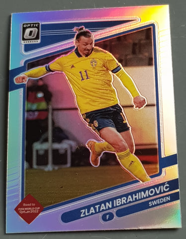 2022 Panini Donruss Soccer Optic Silver Road to Qatar Zlatan Ibrahimovic #152 Trading Card