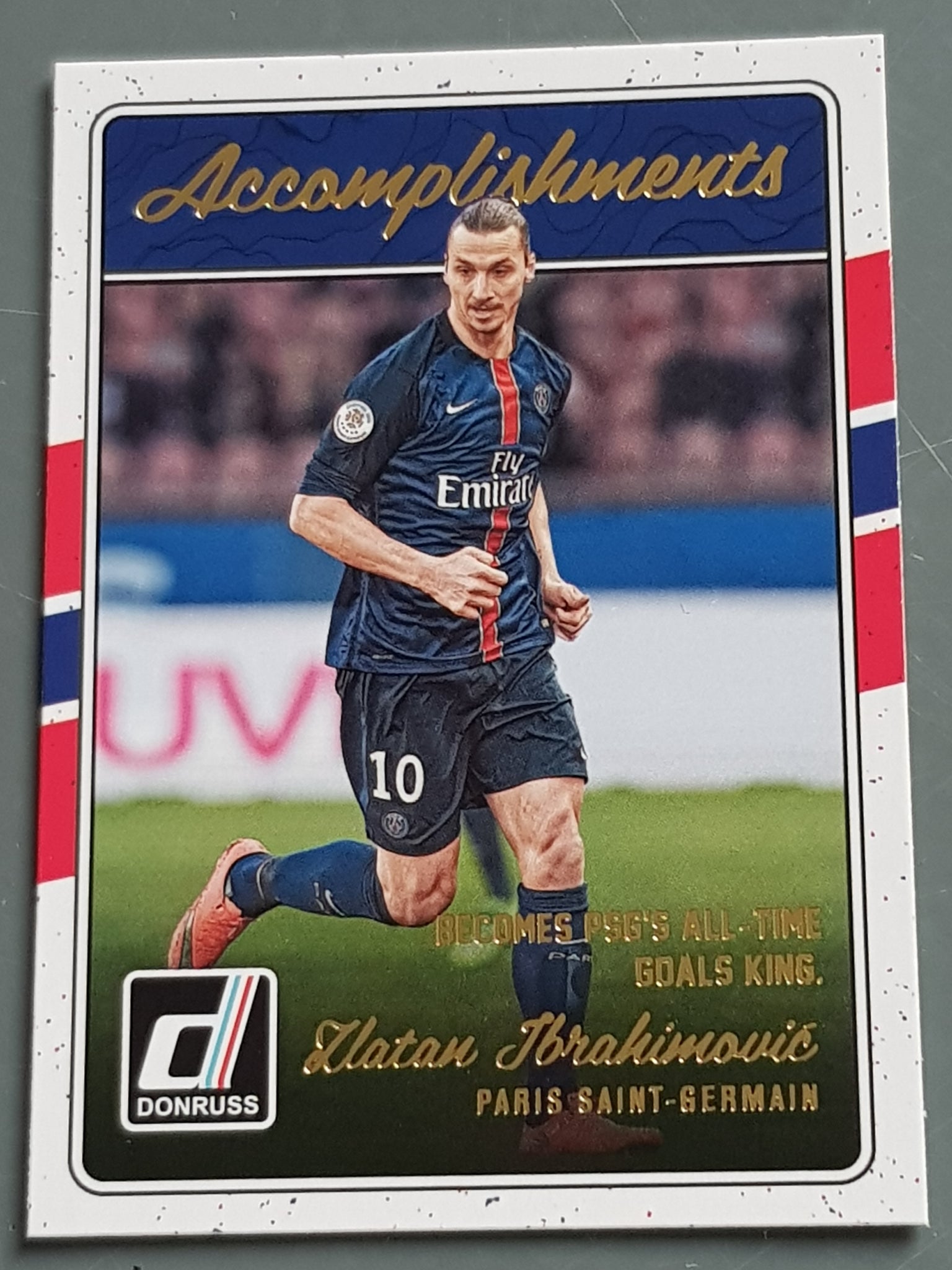 2016-17 Panini Donruss Soccer Accomplishments Zlatan Ibrahimovic #16 Trading Card