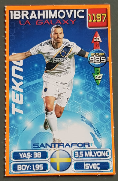 2020 Tekno Süper Final Efso Zlatan Ibrahimovic Trading Card