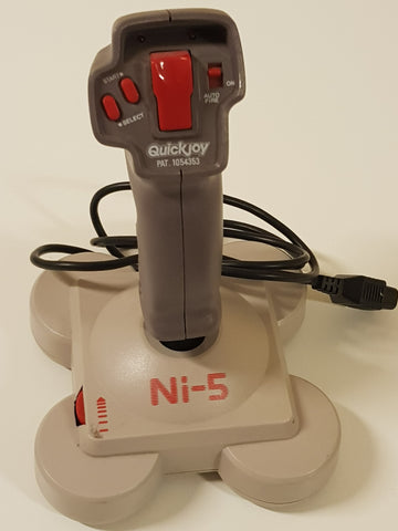 1991 Ni-5 (sv-301) Quickjoy Flight-Stick (Nintendo NES compatible)